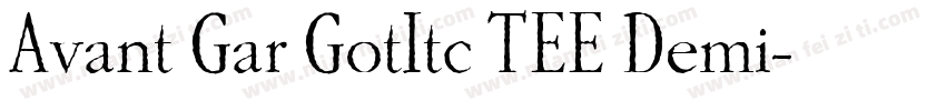Avant Gar GotItc TEE Demi字体转换